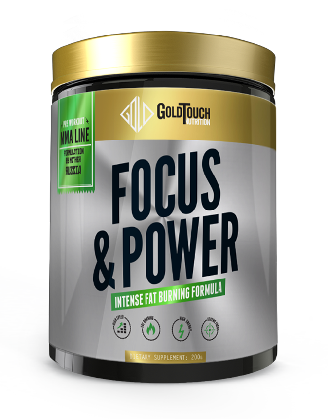 Focus & Power Pre Workout (200g) – GoldTouch Nutrition – Lemon